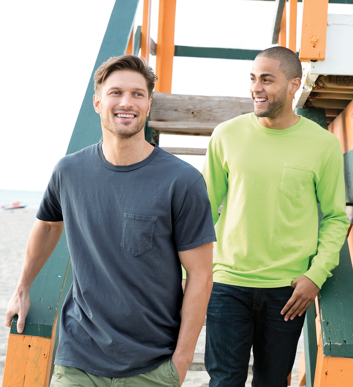 Beach Wash Garment-Dyed Pocket Tee