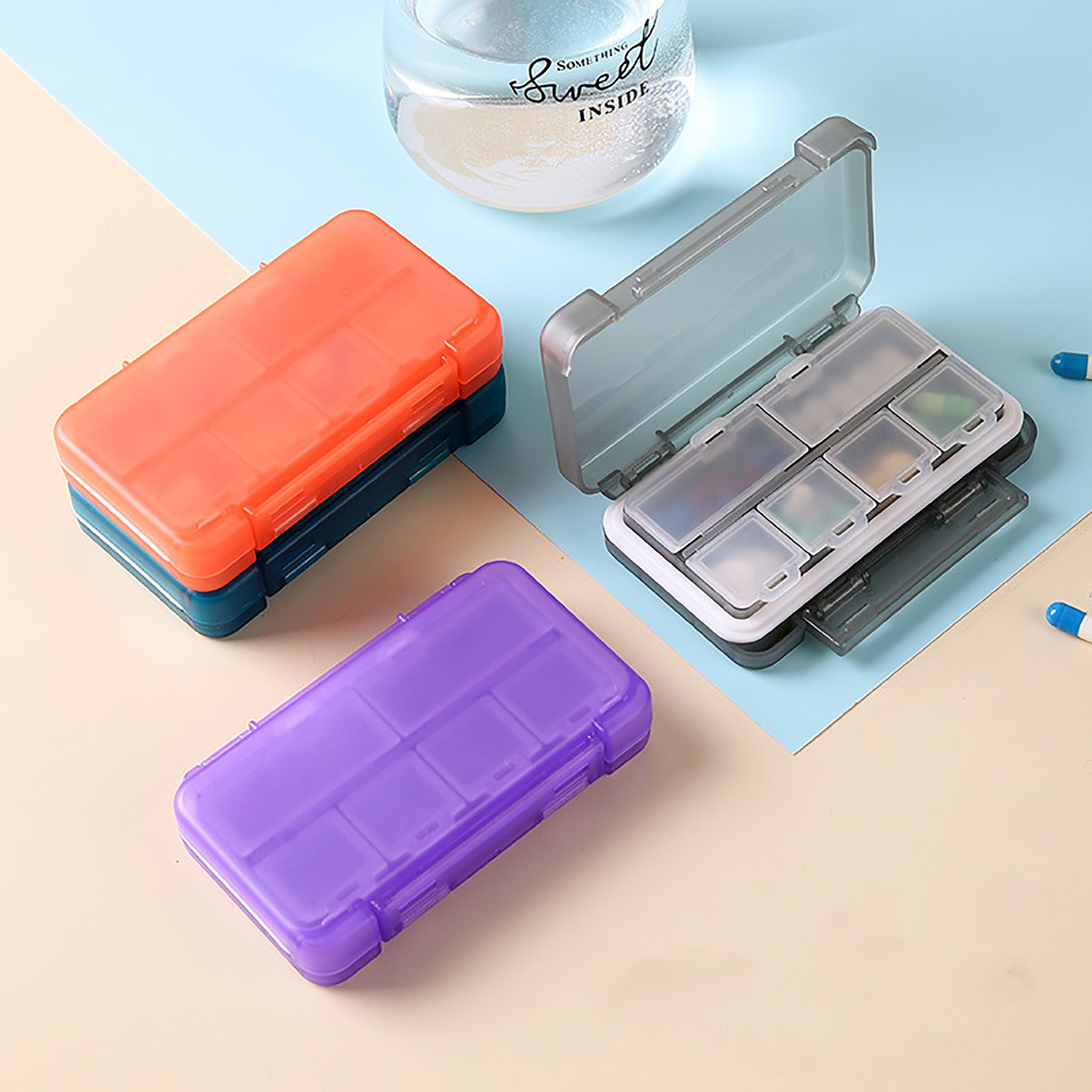 Mini Travel Dispensing Pill Box 4