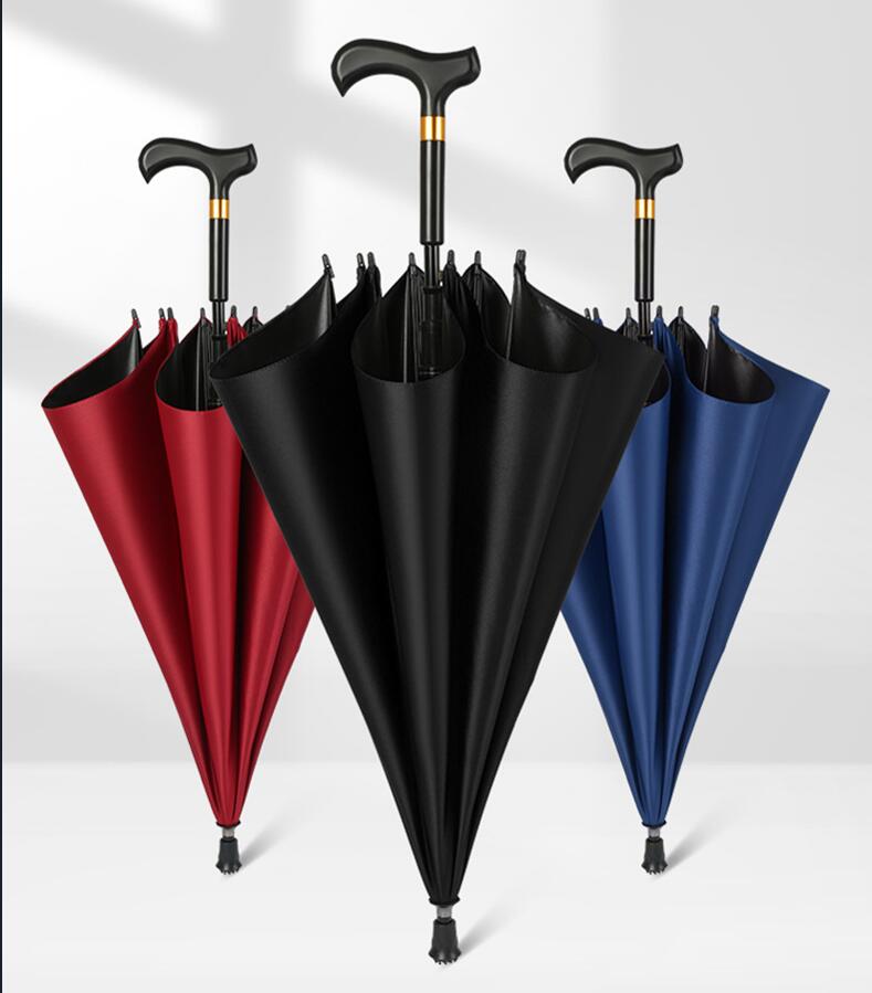 Automatic non-slip crutch umbrella for the elderly 3