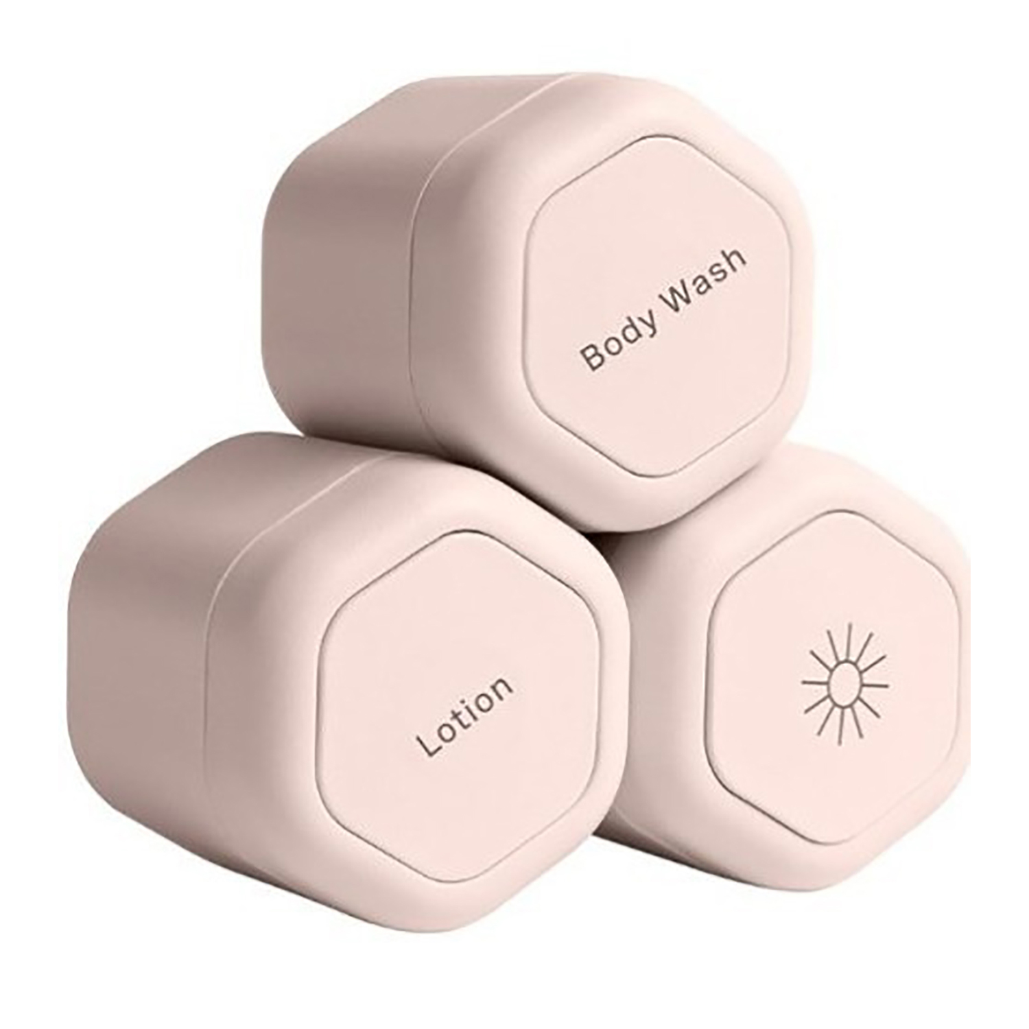 3 Pcs Travel Plastic Magnetic Leakproof Container Set 3