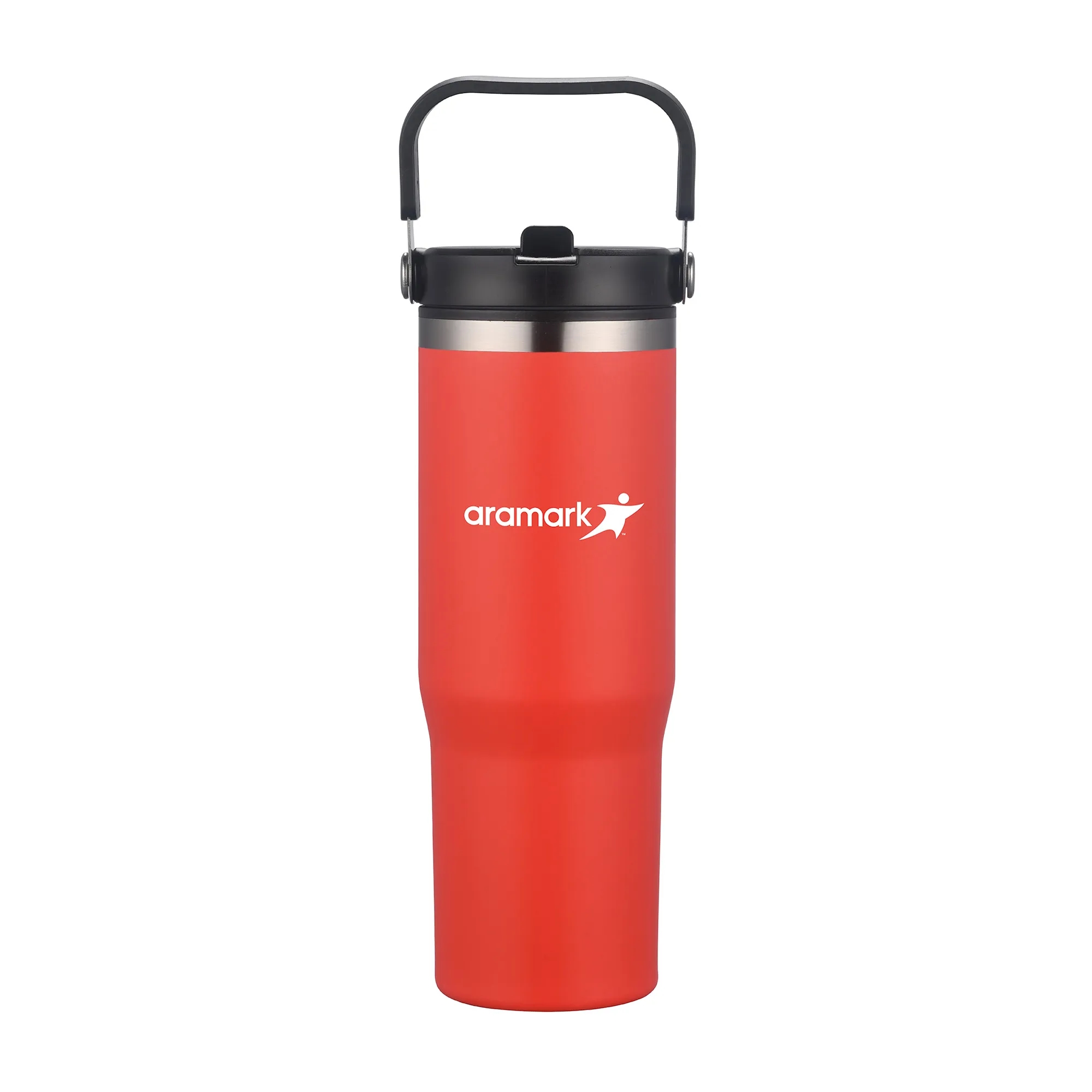 30oz. Double Wall SS / PP Mug with Handle and Flip Straw 4