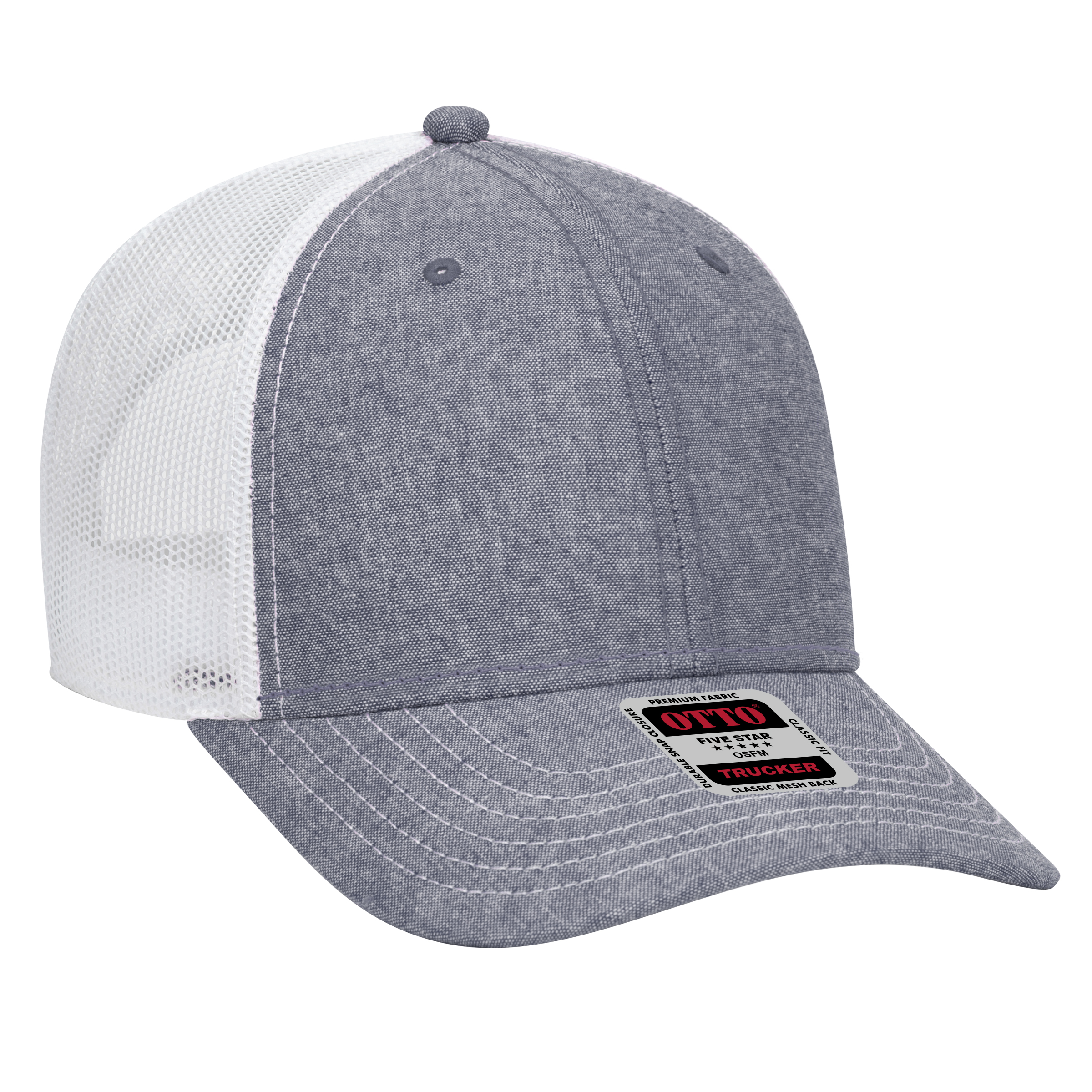 OTTO CAP® 6 Panel Low Profile Mesh Back Trucker Hat 165