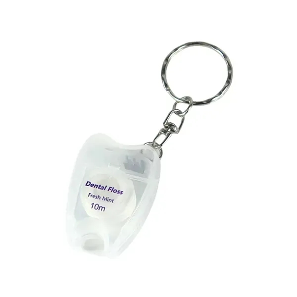 Keychain Floss Container - Tooth Shape Design 3
