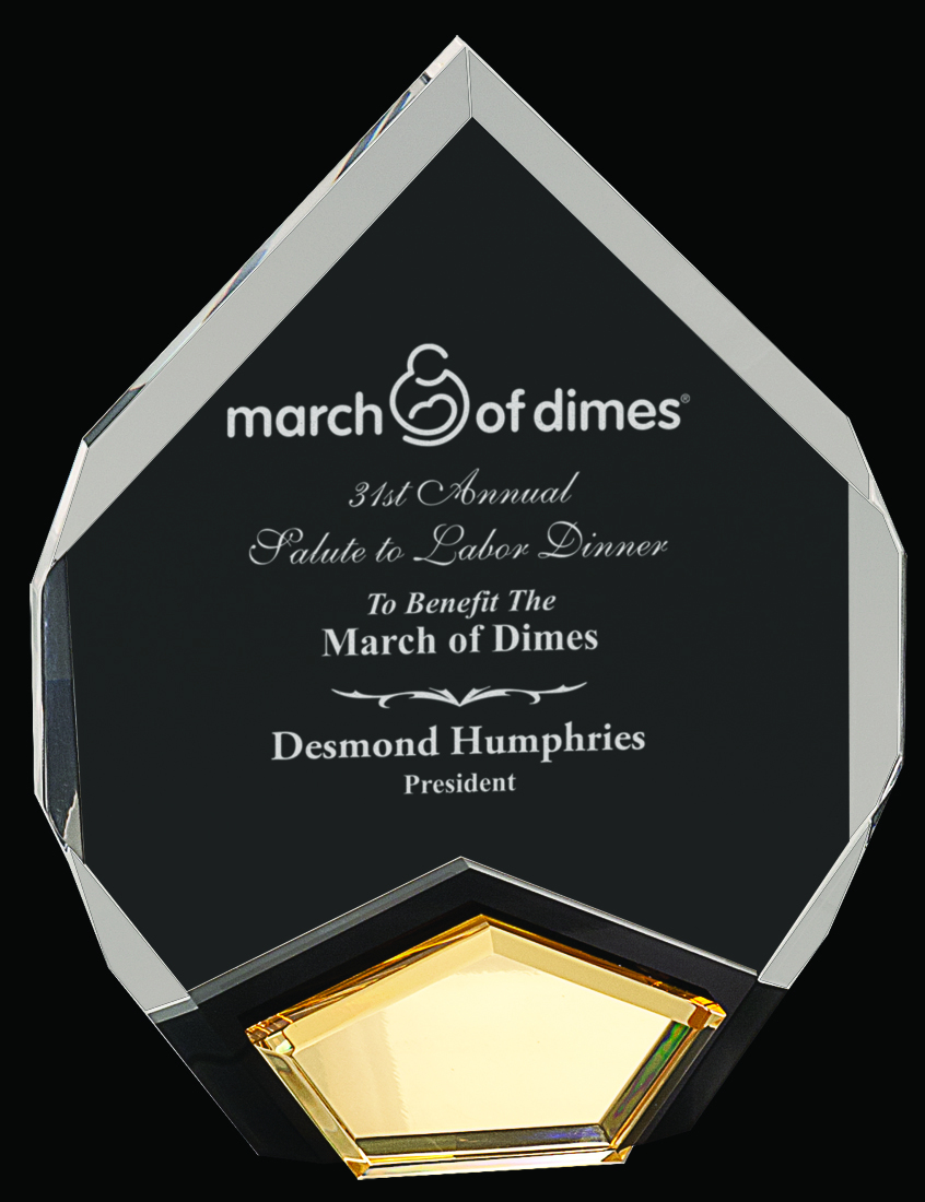 Marquis Gold Acrylic Award