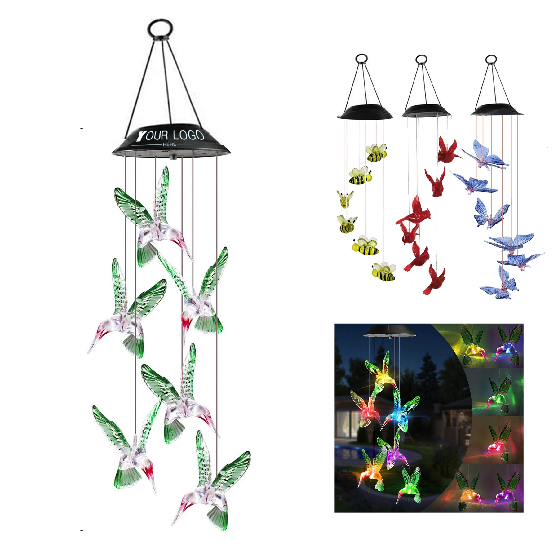 Solar LED Light Chime 2