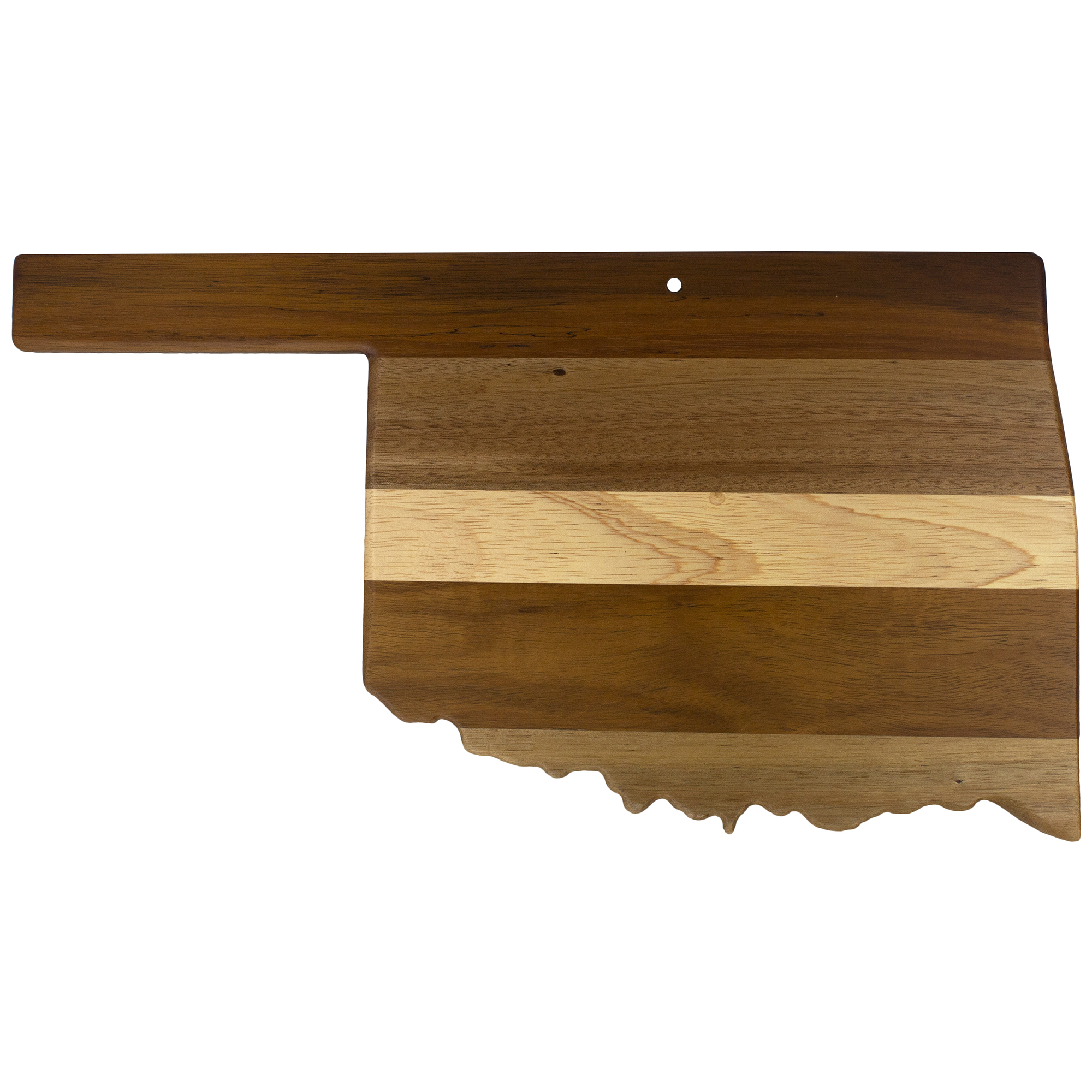 Rock & Branch® Shiplap Series Oklahoma State Shaped Wood Serving and Cutting Board 8