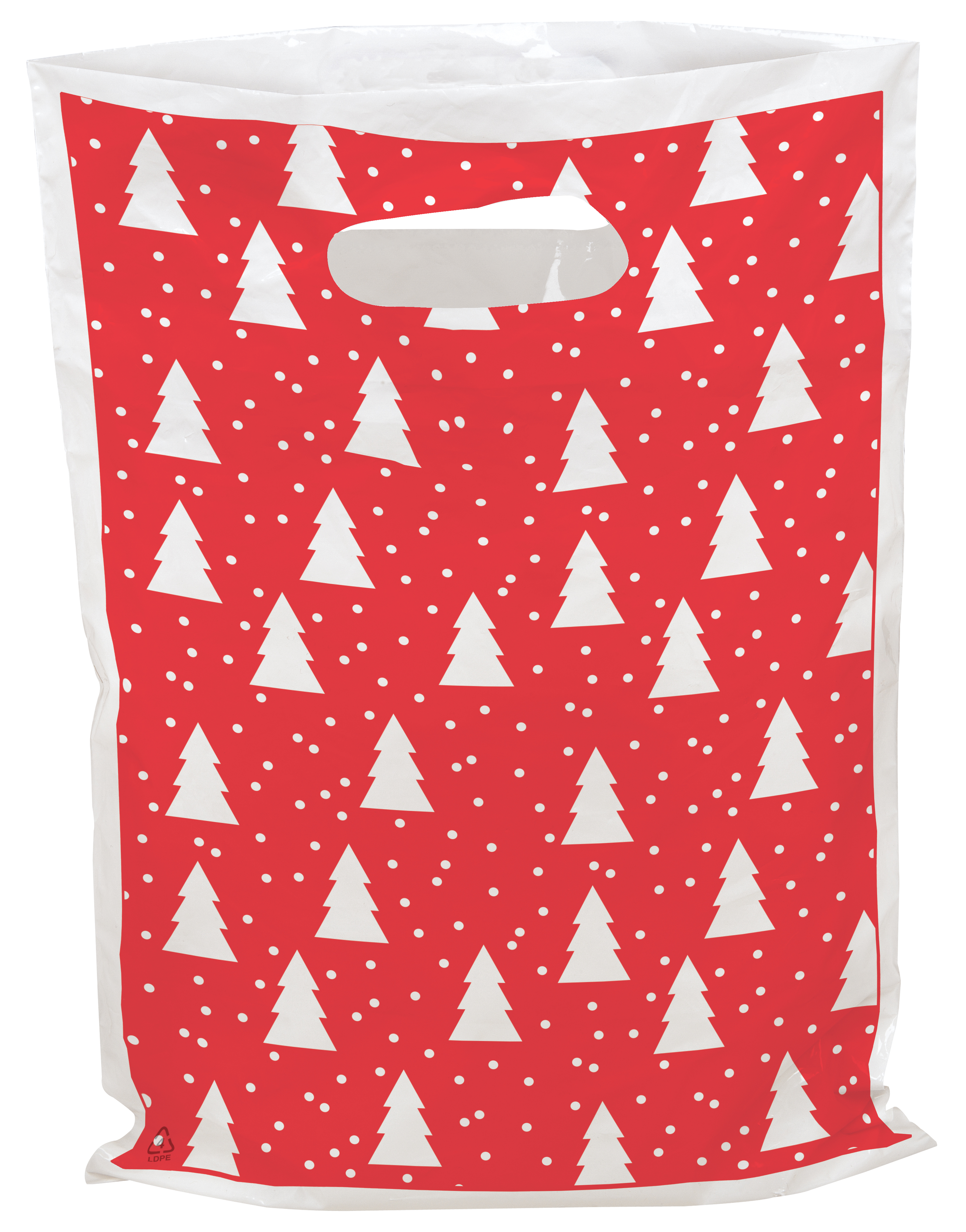 Bold Christmas Trees Seasonal Predesigned Plastic Bag (12" x 15") 4