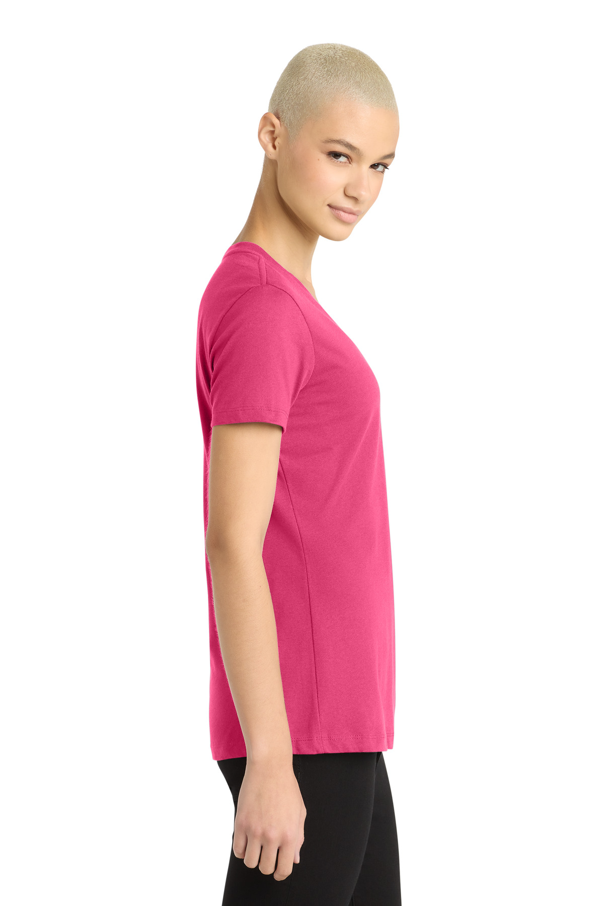 District - Women's Perfect Weight V-Neck Tee. DM1170L 51