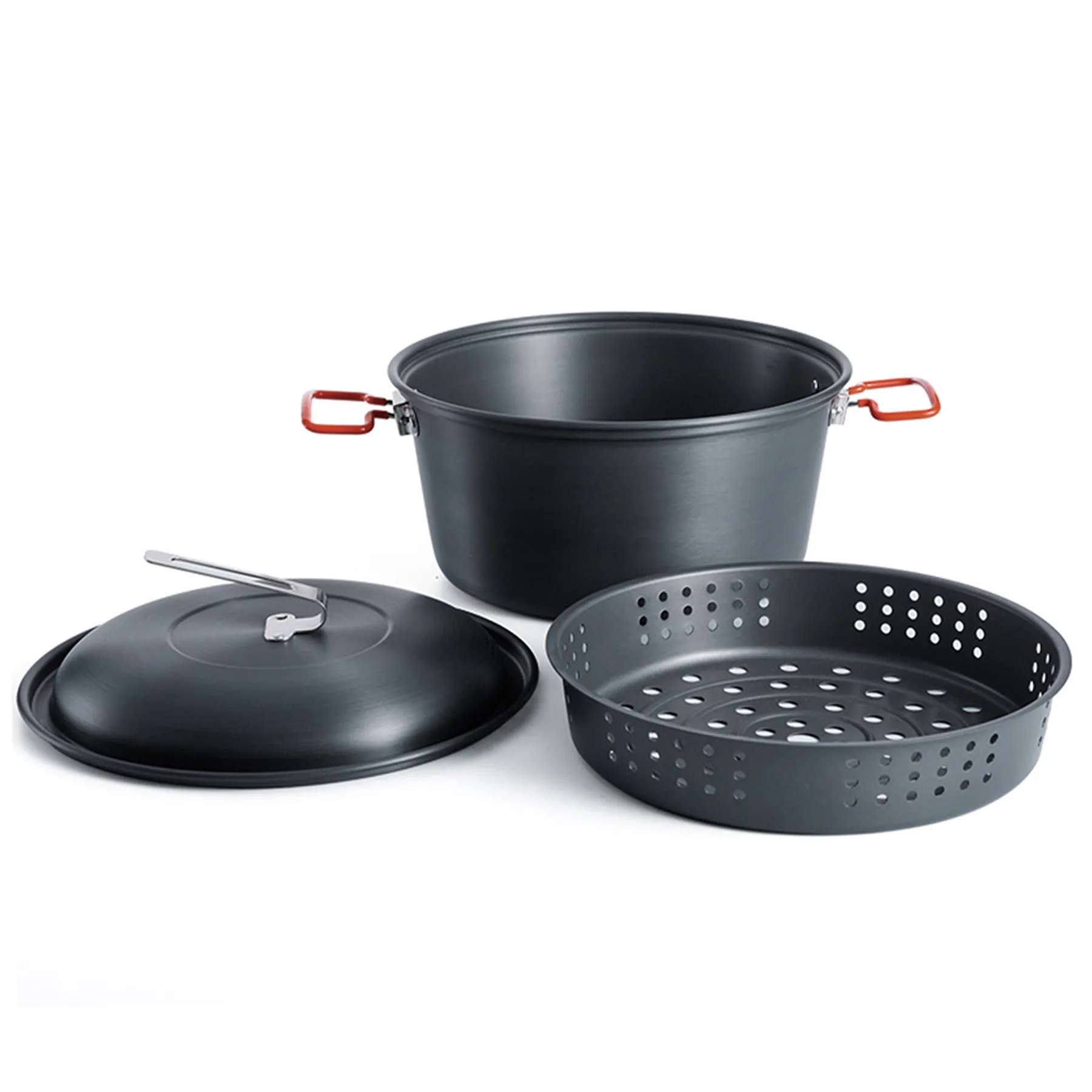 Alloy Outdoor Camping Double Ear Folding Pot 7