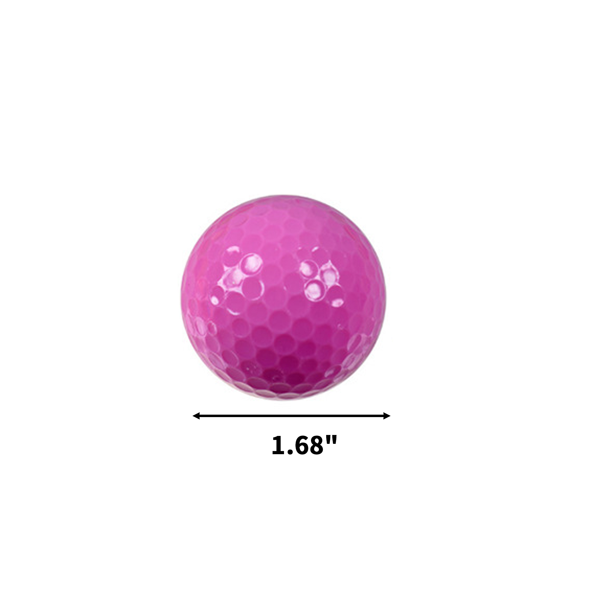Practice Golf Ball 1.68" Diameter Synthetic Cover 10
