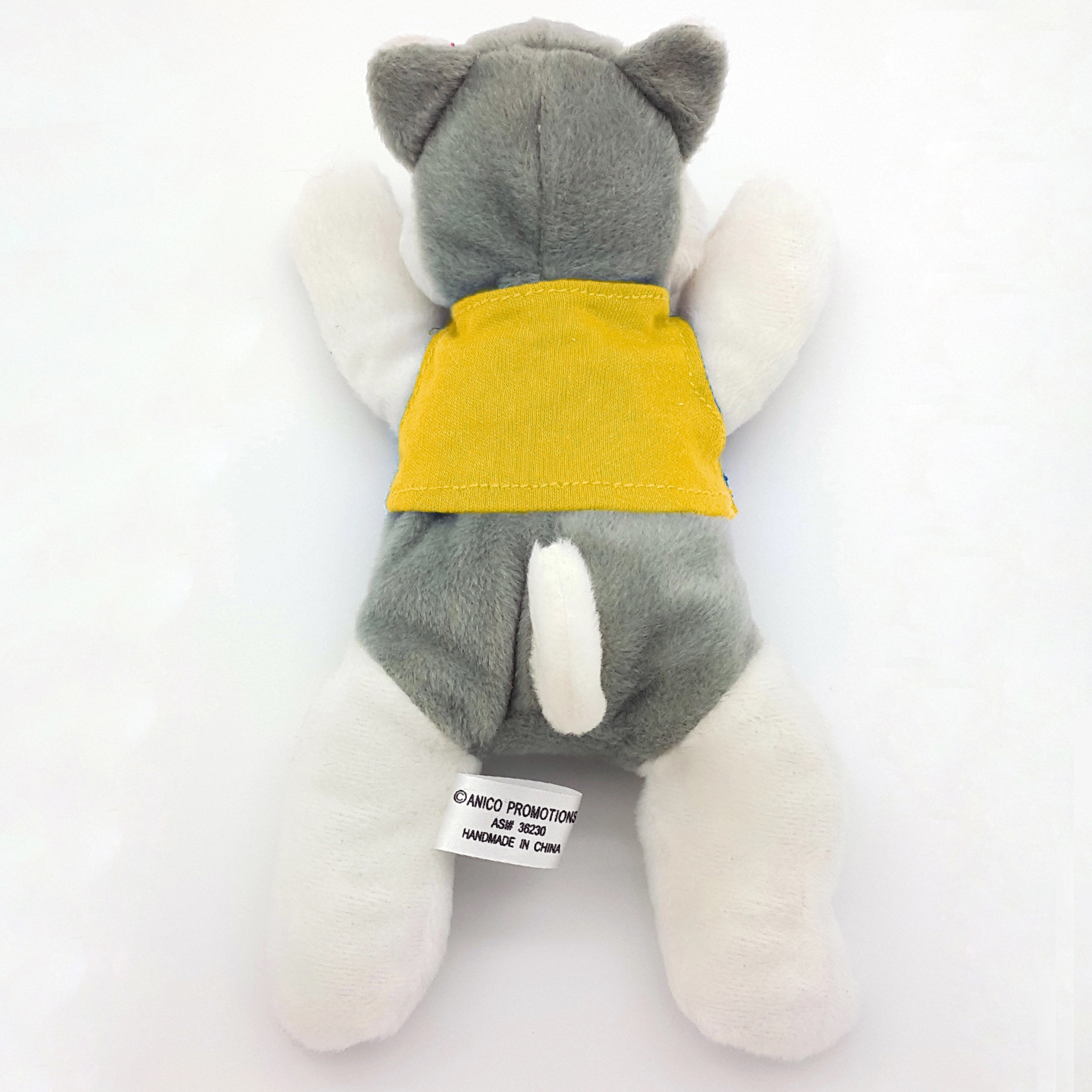 8" Laying Down Beanie Husky 9