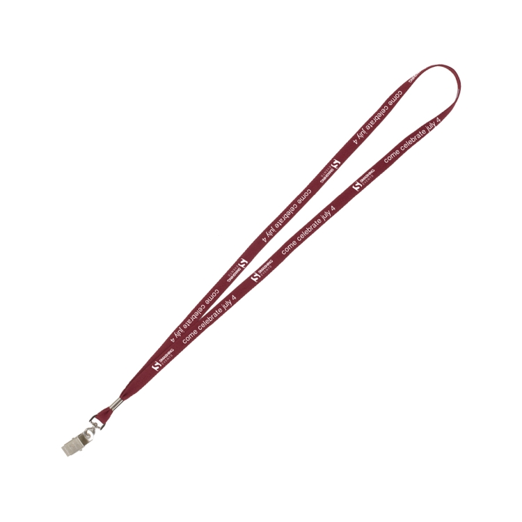 "AURORA" 3/8" Super Soft Polyester Silkscreen Lanyard (Overseas Production 8-10 Weeks) 9