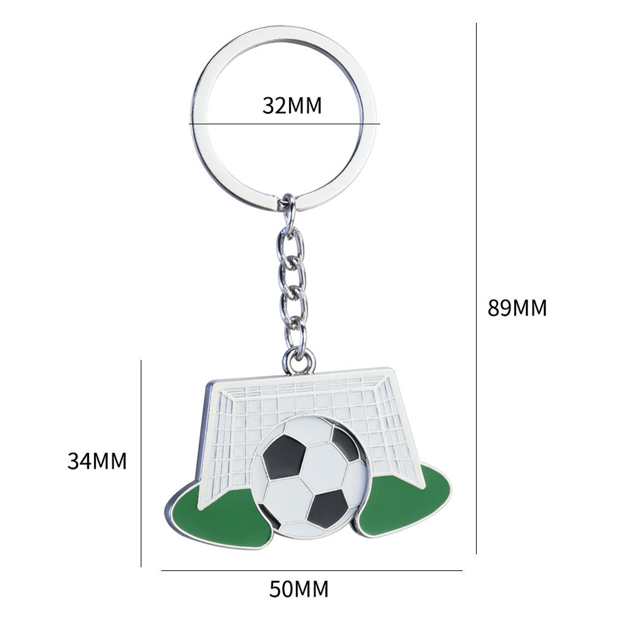 Custom Logo Soccer Commemorative Keychain 3