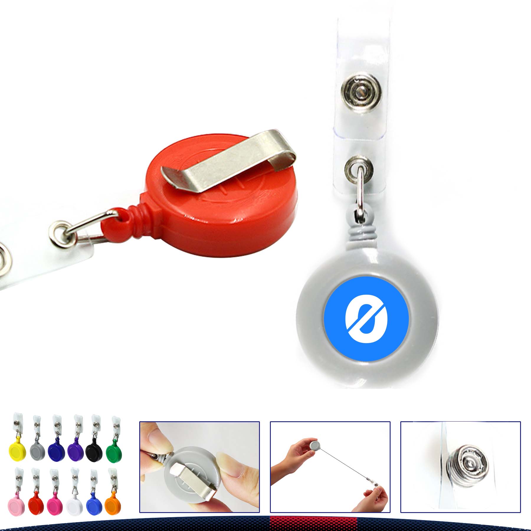 Retractable Badge Holder Reel 10
