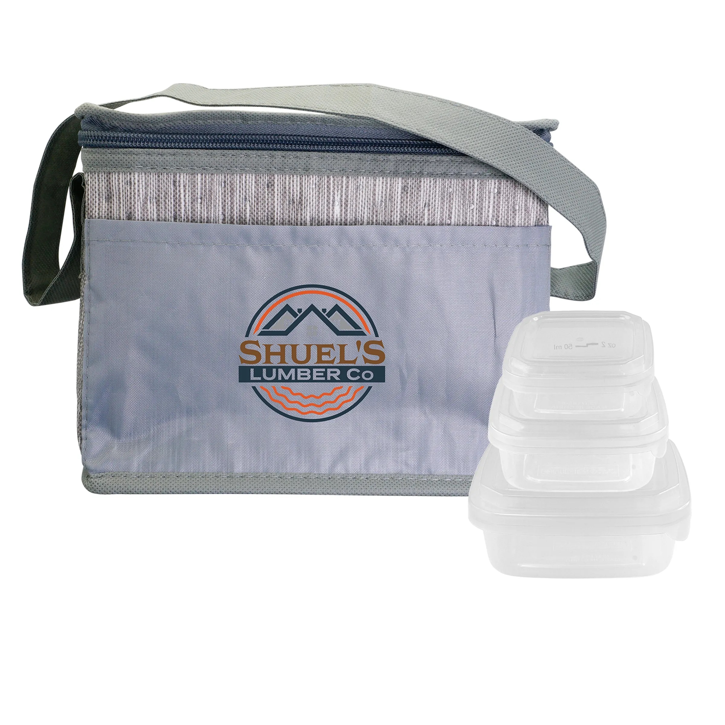 Gray Graph Portion Control Lunch Set 16