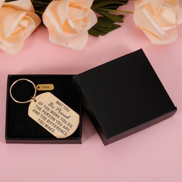 Thank You Gift Personalized Keychains 2