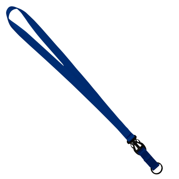 3/4" Multi color (Top and bottom) Nylon Lanyard with Plastic Slide Buckle R 344