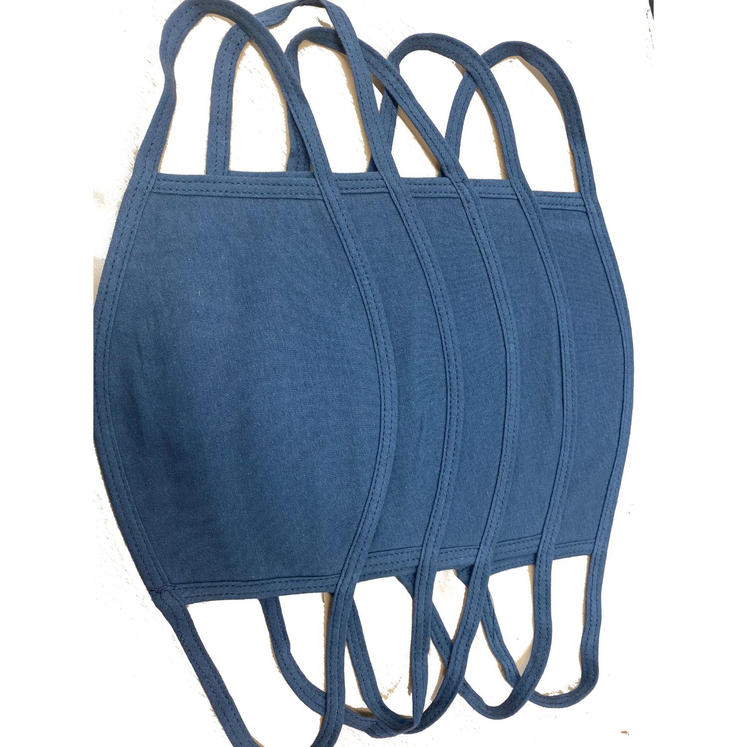 USA Made 3-Layer Reusable Cotton Face Mask w/ Elastic Loop 1
