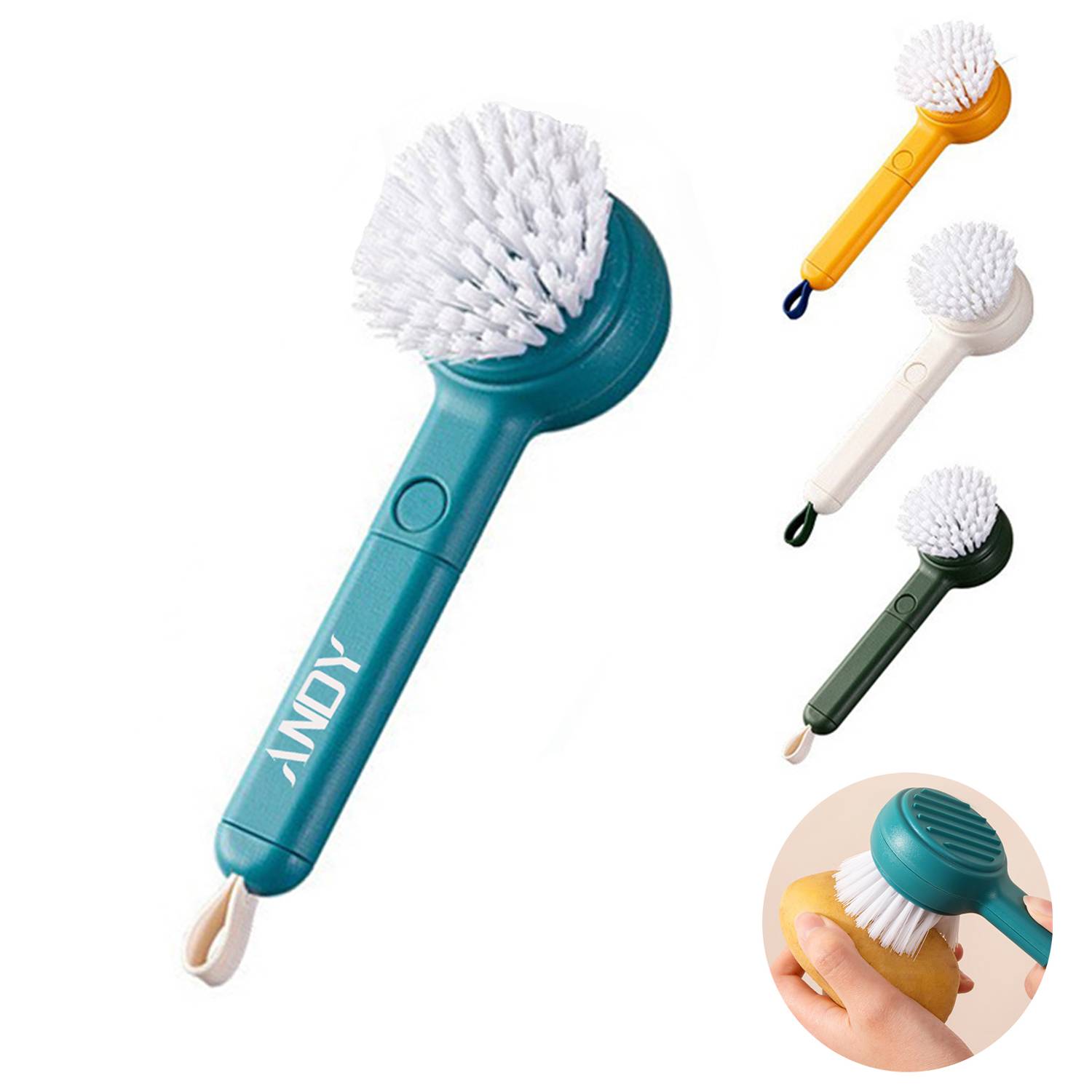 Fruit Brush Paring Knife 2 in 1 2