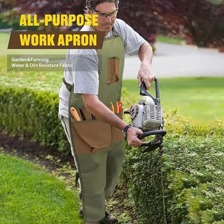 Waterproof Oxford Gardening Apron with Pockets 5