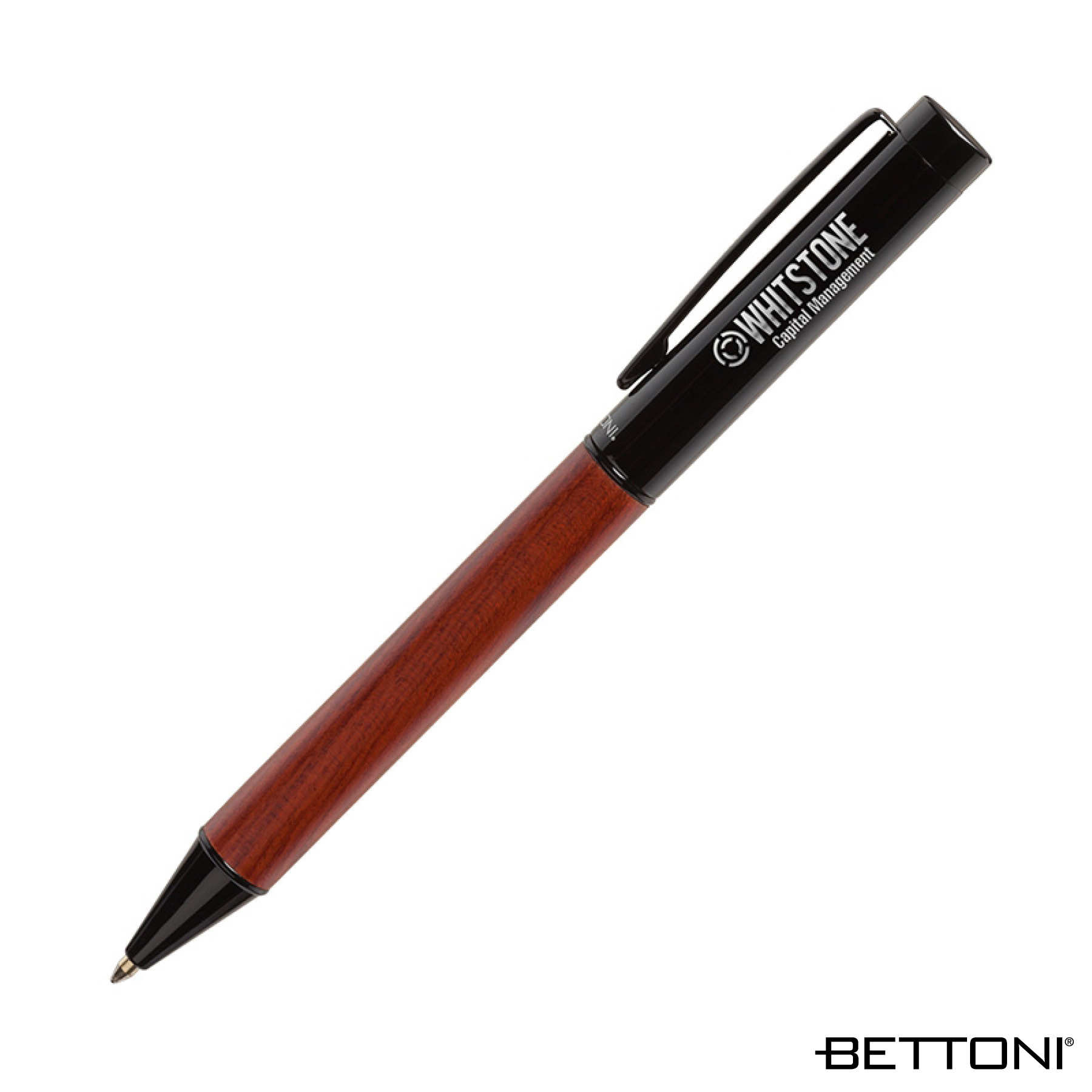 Bettoni®  Alicante Ballpoint Pen w/ Wood Barrel 3