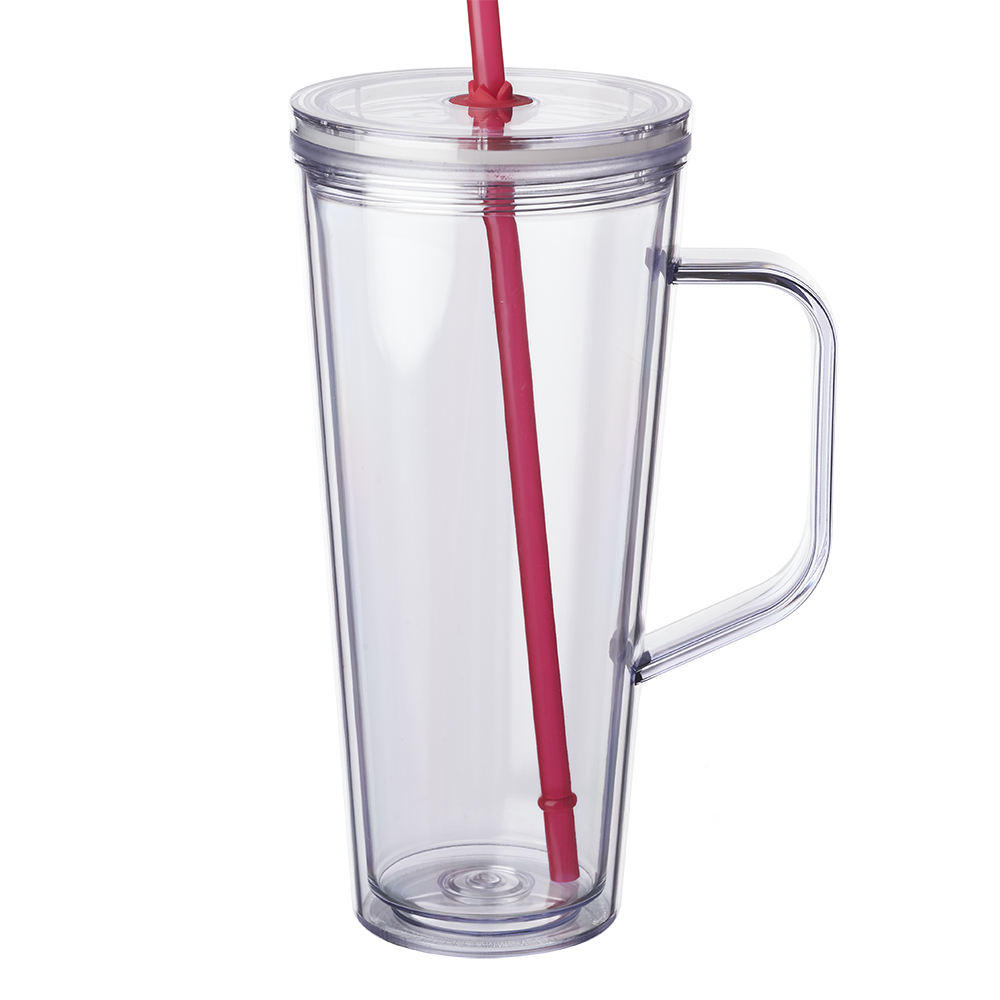 24 oz. Tilden Plastic Tumbler with Handle 3