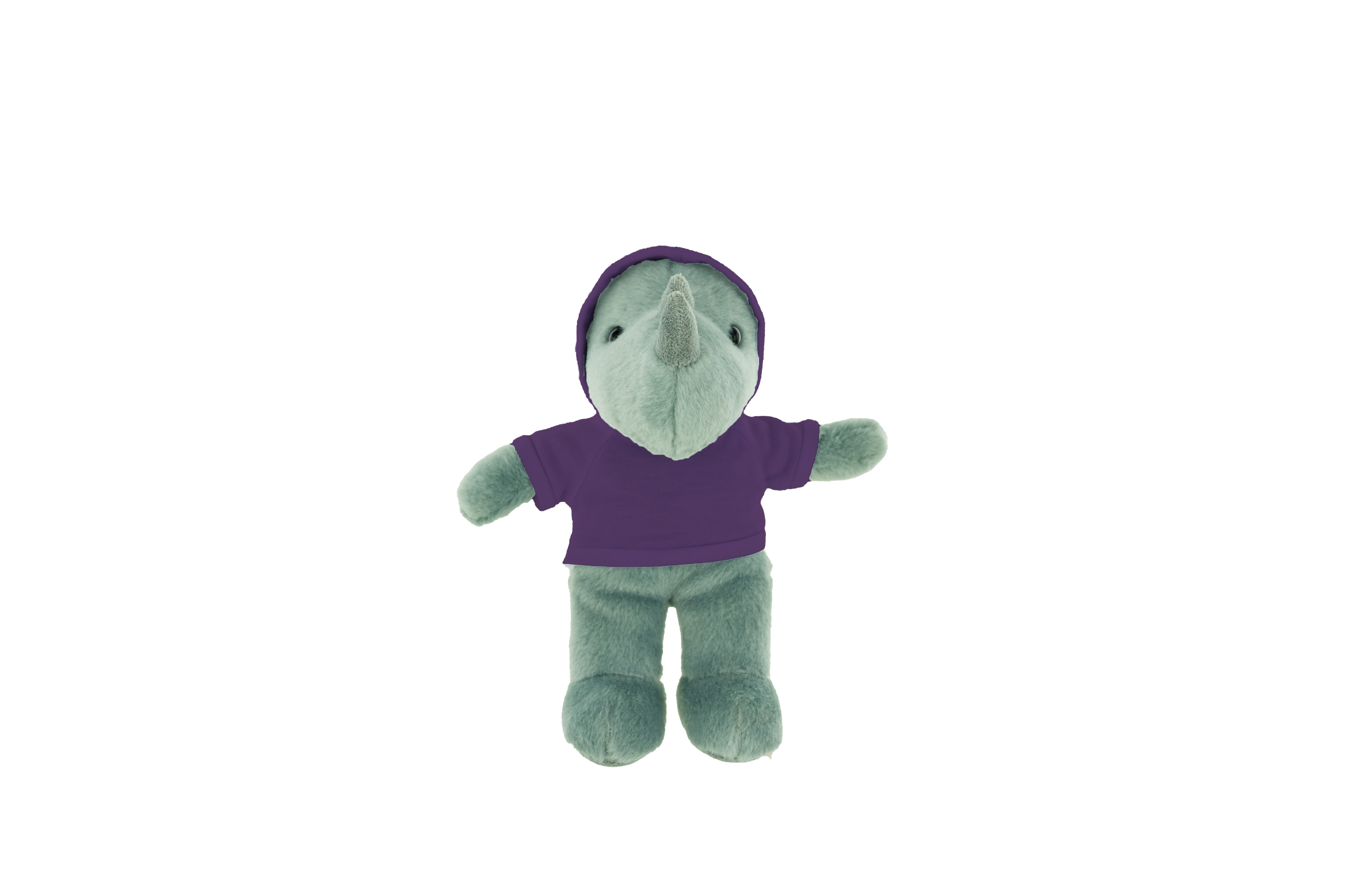 Plush Rhino with Hoodie 8