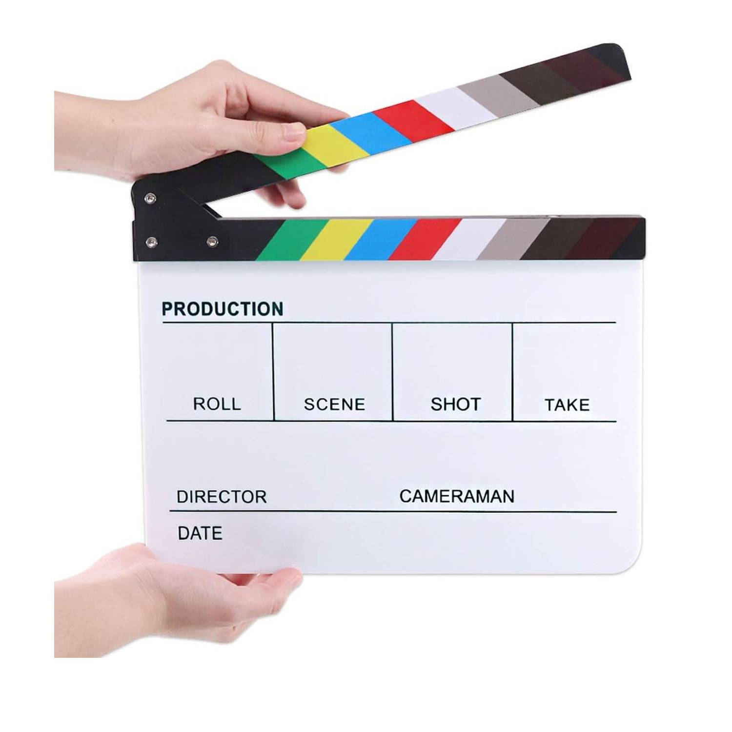 Customizable Cut Action Scene Clapper Board 8