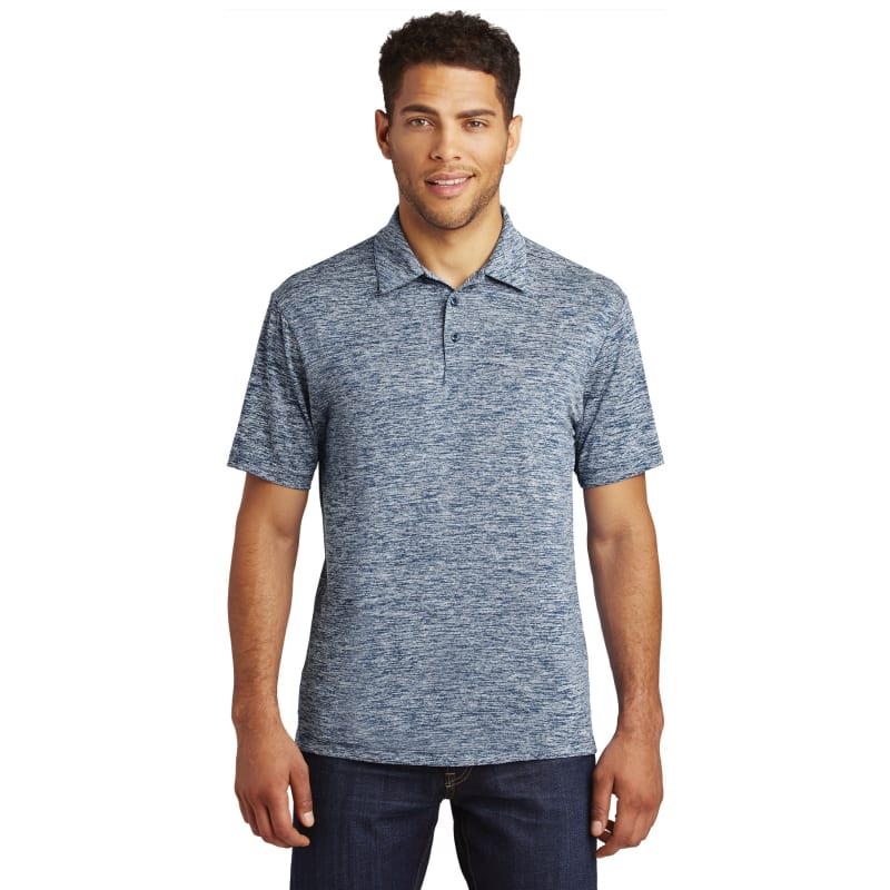 Sport-Tek PosiCharge Electric Heather Polo. 23