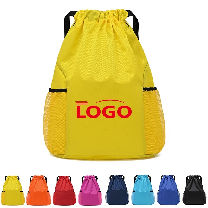 Waterproof Drawstring Sport Lightweight Backpack Sackpack 2