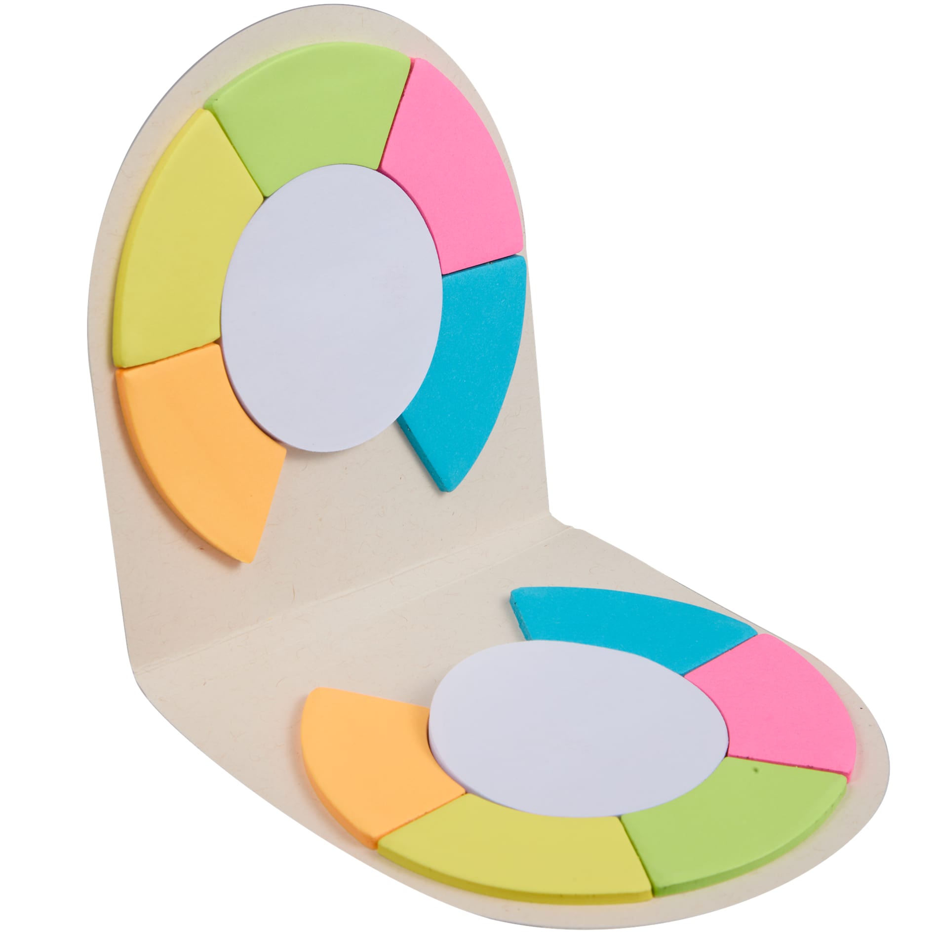 Recycled Milk Carton Round Sticky Notes Pad 33