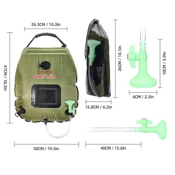 Portable Solar Shower Bag for Camping 7
