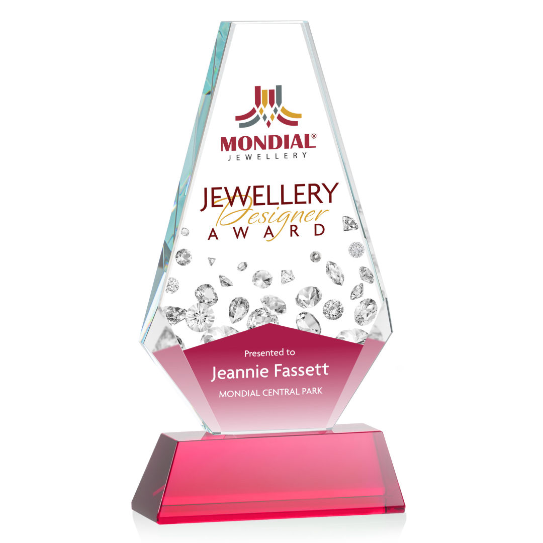 Kingsley VividPrint™ Award on Newhaven Base - Red 12