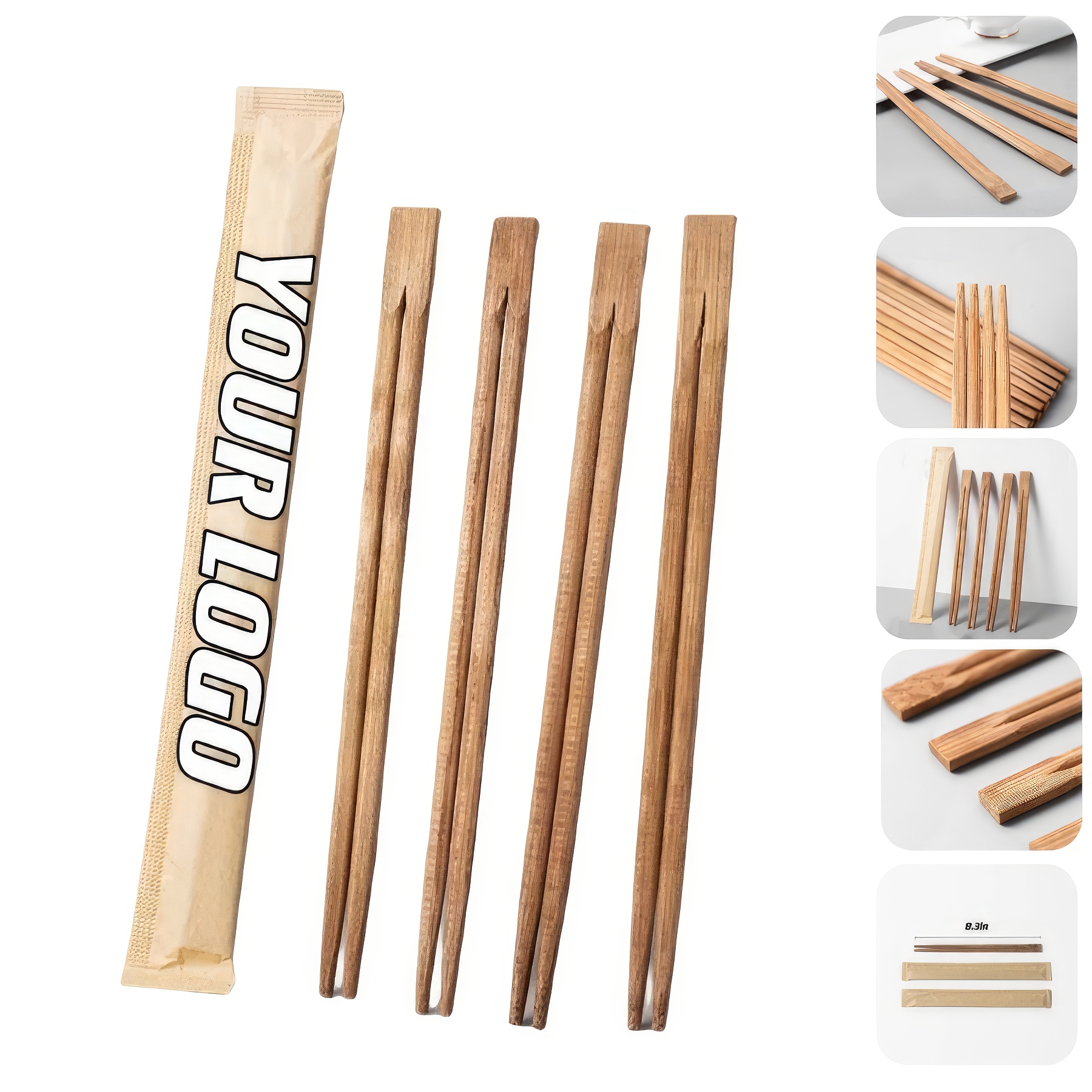 Custom Disposable Bamboo Chopsticks For Chinese Food 2