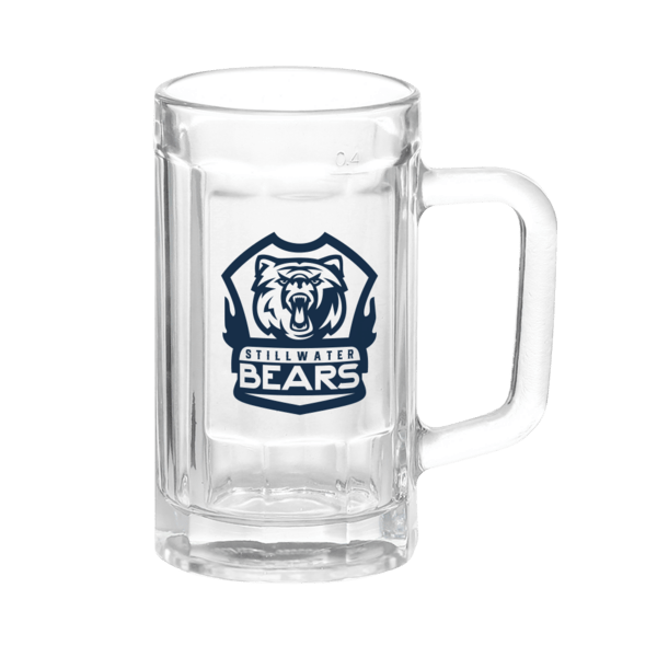 Chug 15 oz. Sports Fan Glass Beer Mug 6