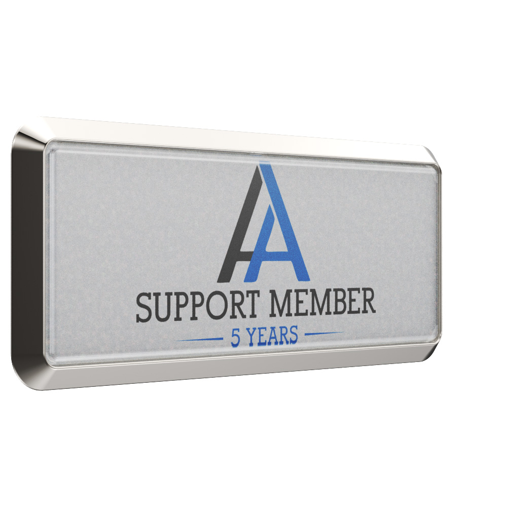 Express Vibraprint® 3" x 1" Rectangle Name Badge Holder 2