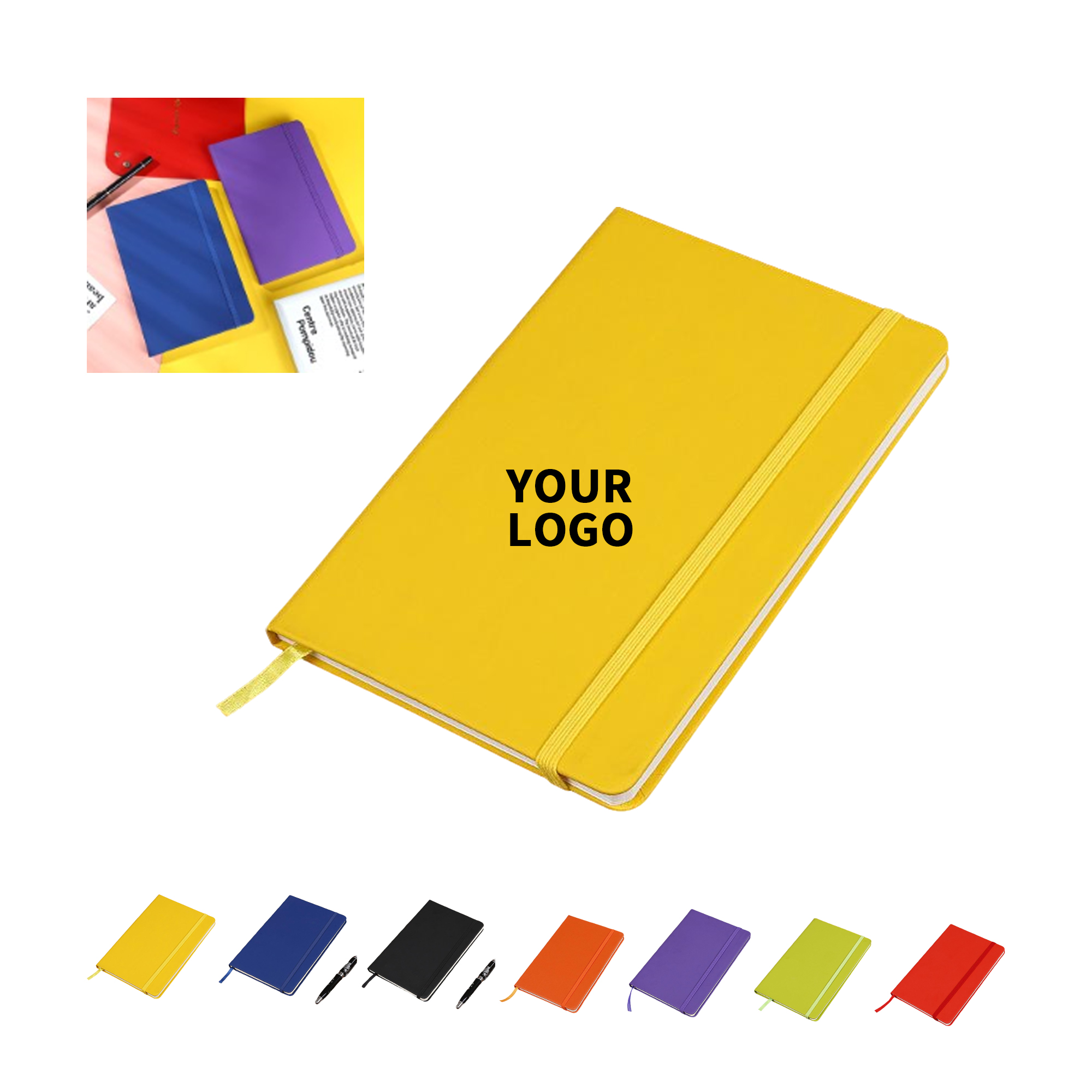 A6 Lined Notebook With Elastic Band Ribbon 6