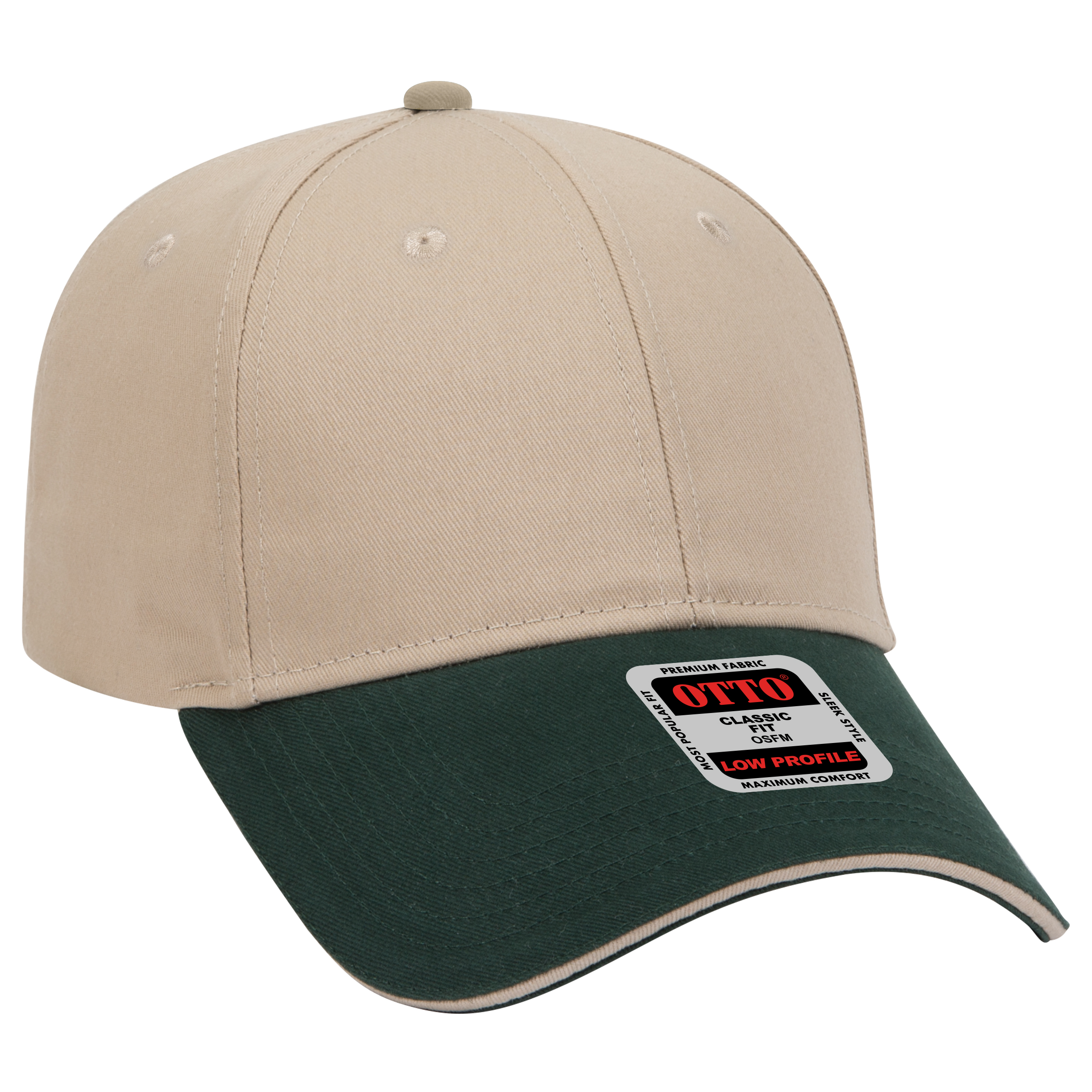 OTTO CAP® 6 Panel Low Profile Baseball Cap 55