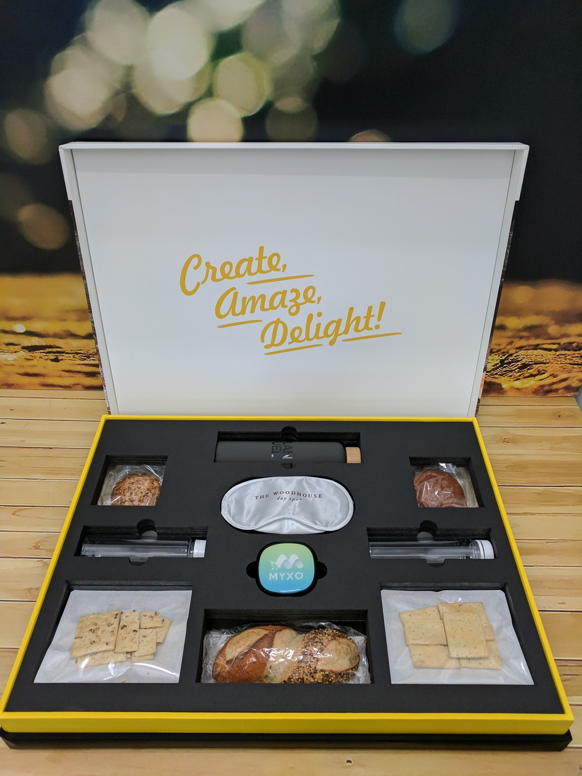 Custom Printed Full Color Hinged Soft Touch Luxury Gift Box - 13x3.5x3 6