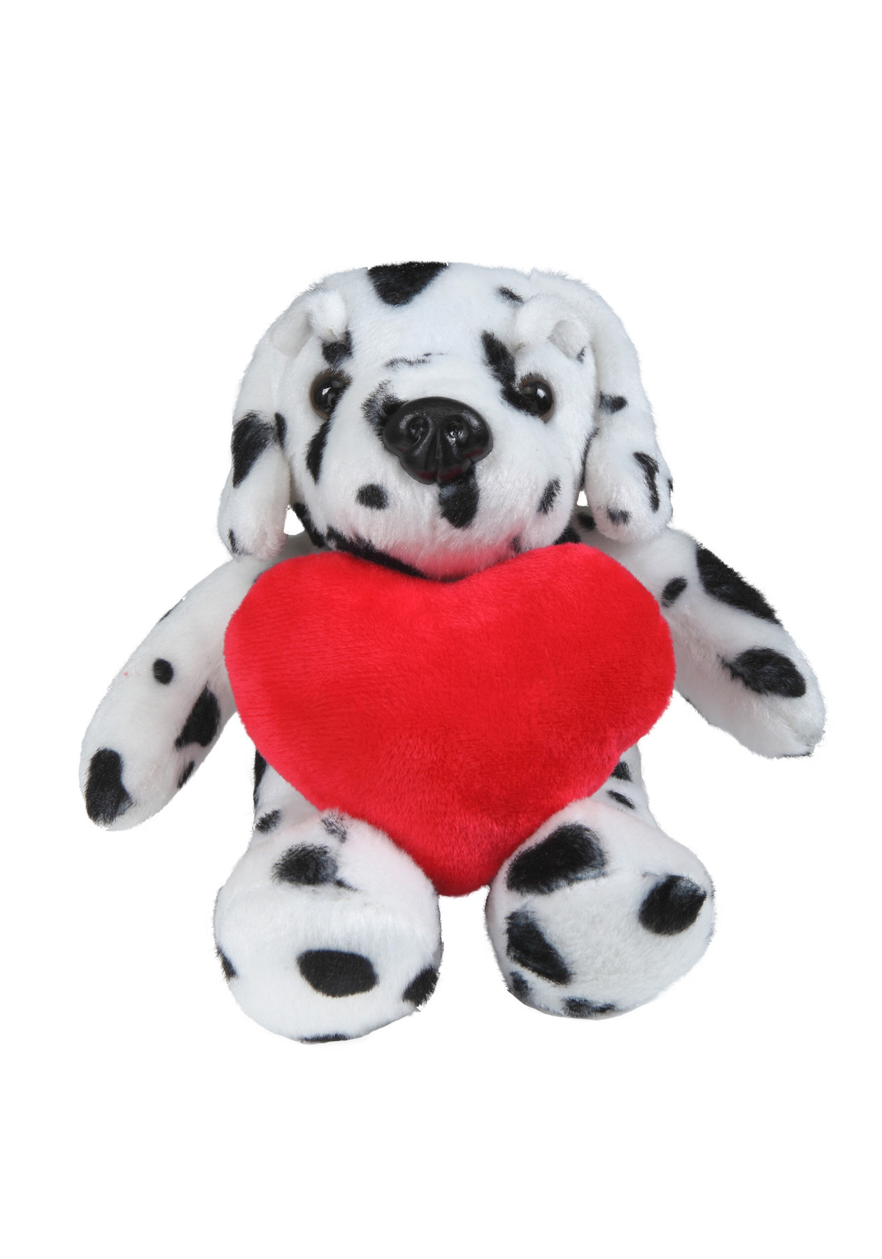 soft plush Dalmatian with heart