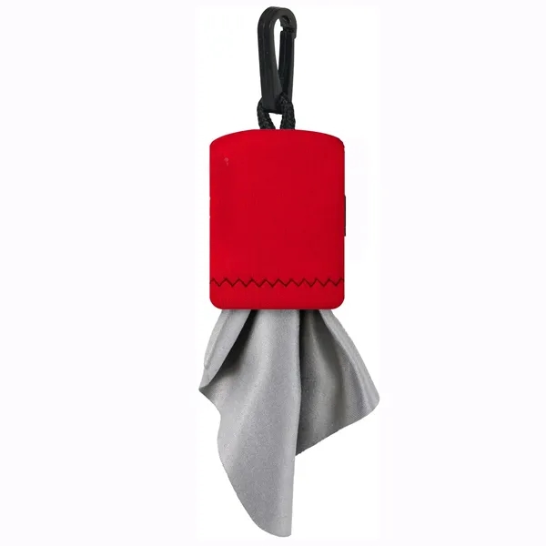 Clip-on Microfiber Lens Cloth Carry Pouch 1