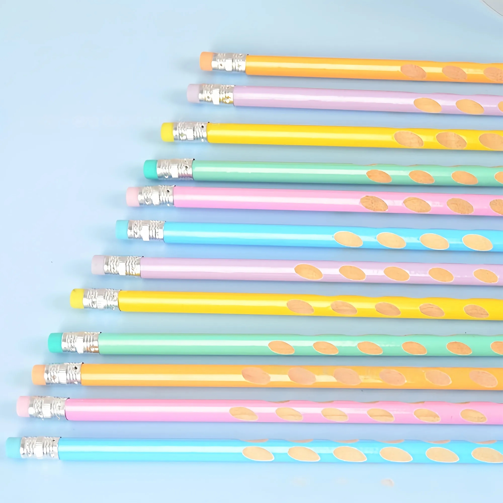 Triangular Dot Grip HB Pencil For Office And School Use 4