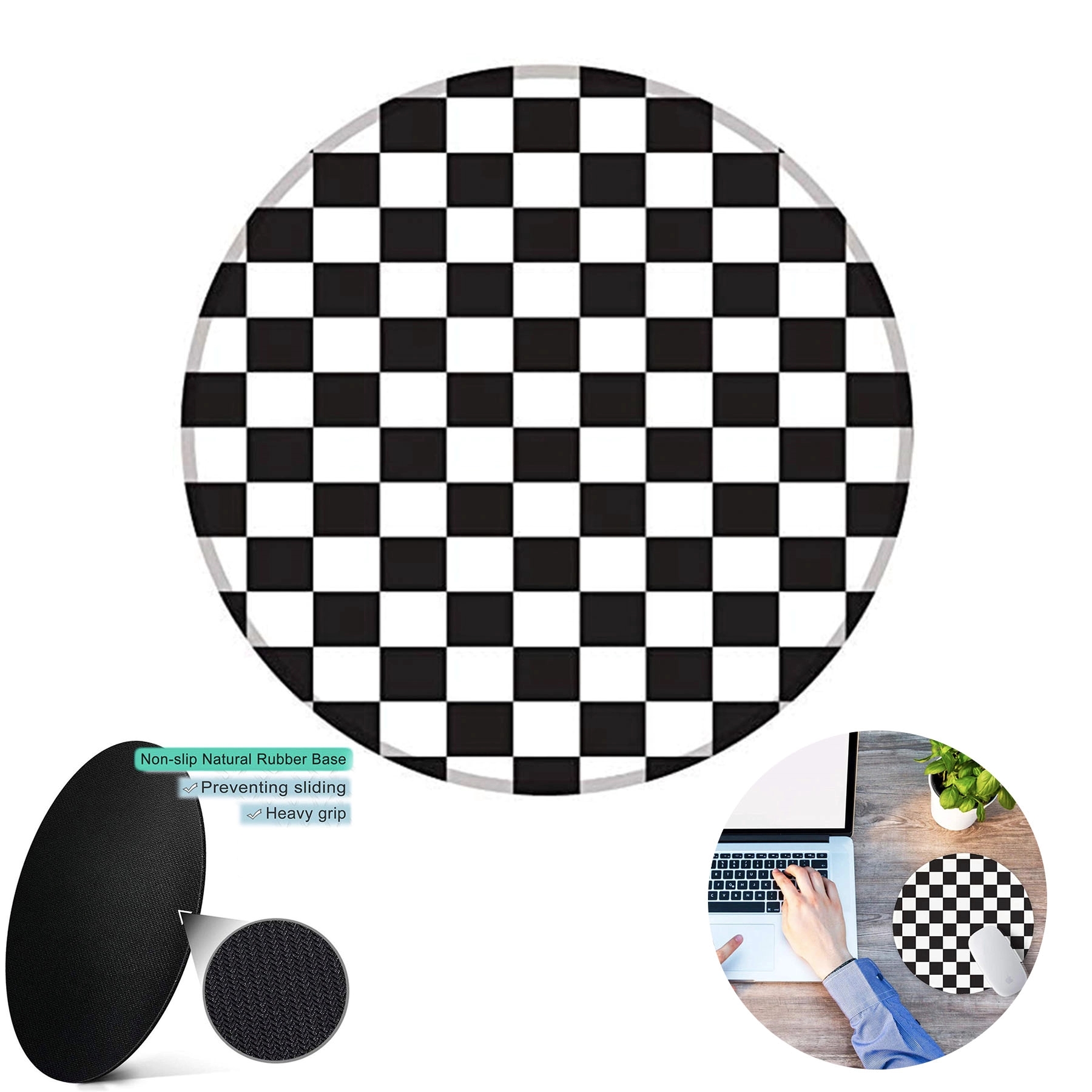 Round Non-Slip Mouse Pad 3