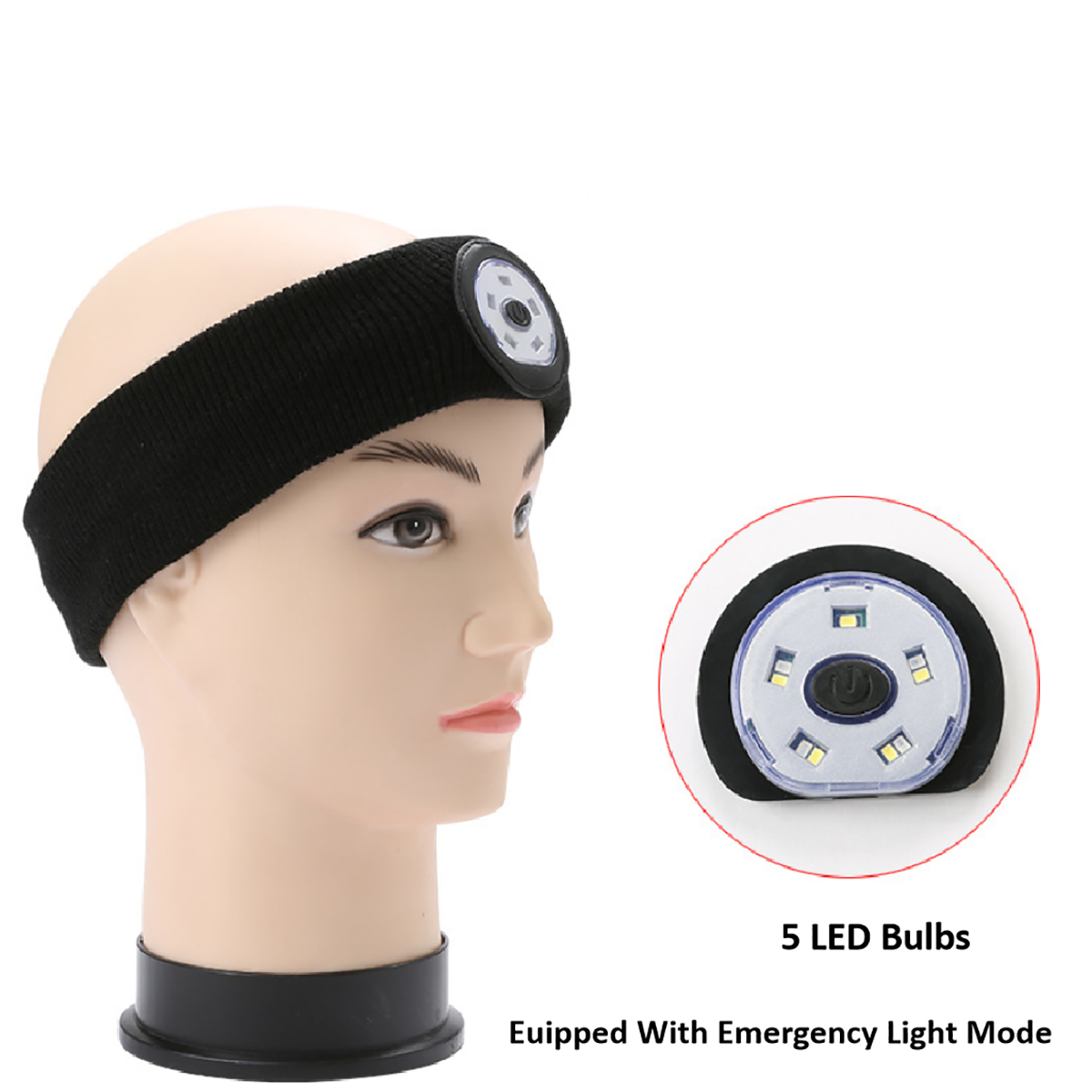 Sports Headband With LED Light 2