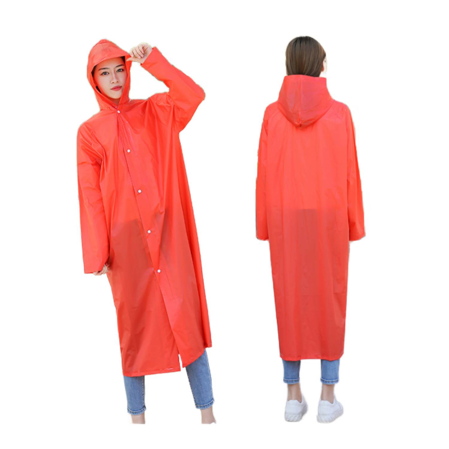 Reusable Raincoat with Hood 11