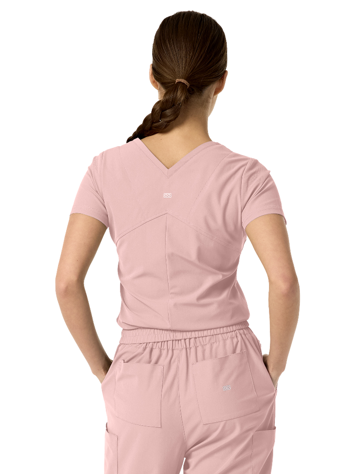 Parkley Kinetic - Women's Two-Pocket CELINE Tuck Band V-Neck Top 11
