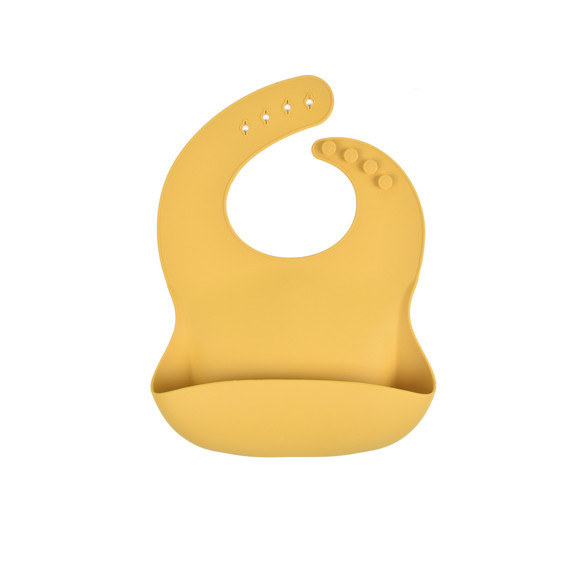 Soft Food Grade Silicone Baby Bib Adjustable 18