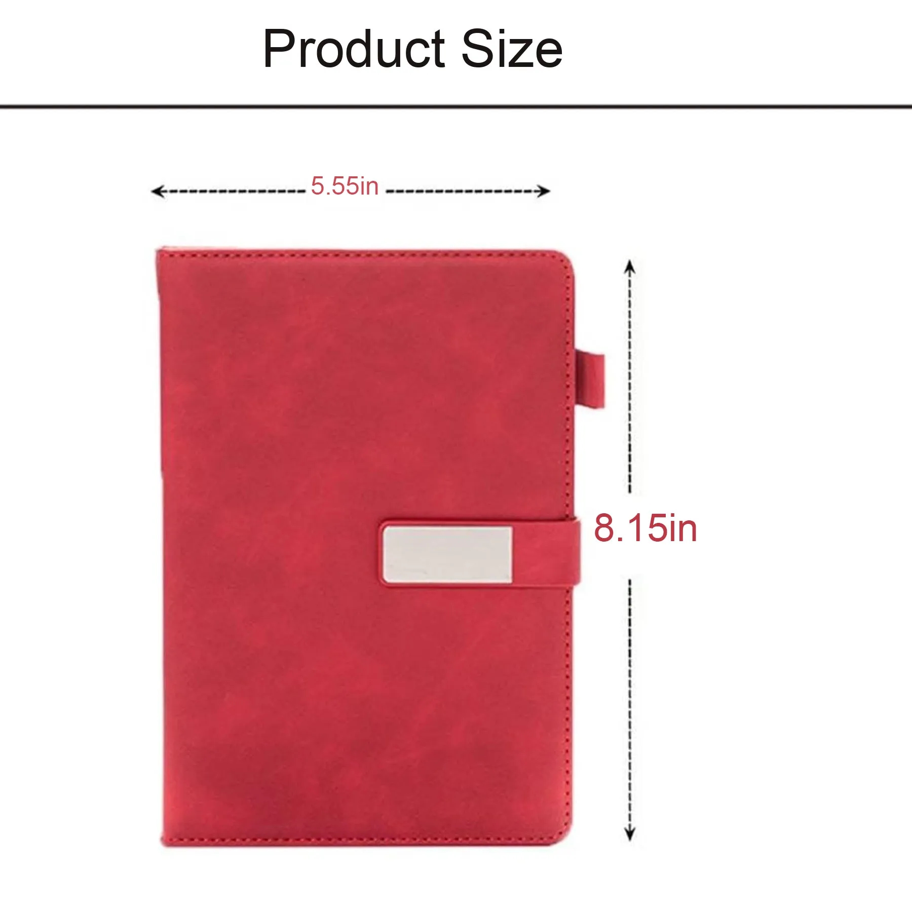 A5 Business Office Leather Magnetic Buckle Notepad 4