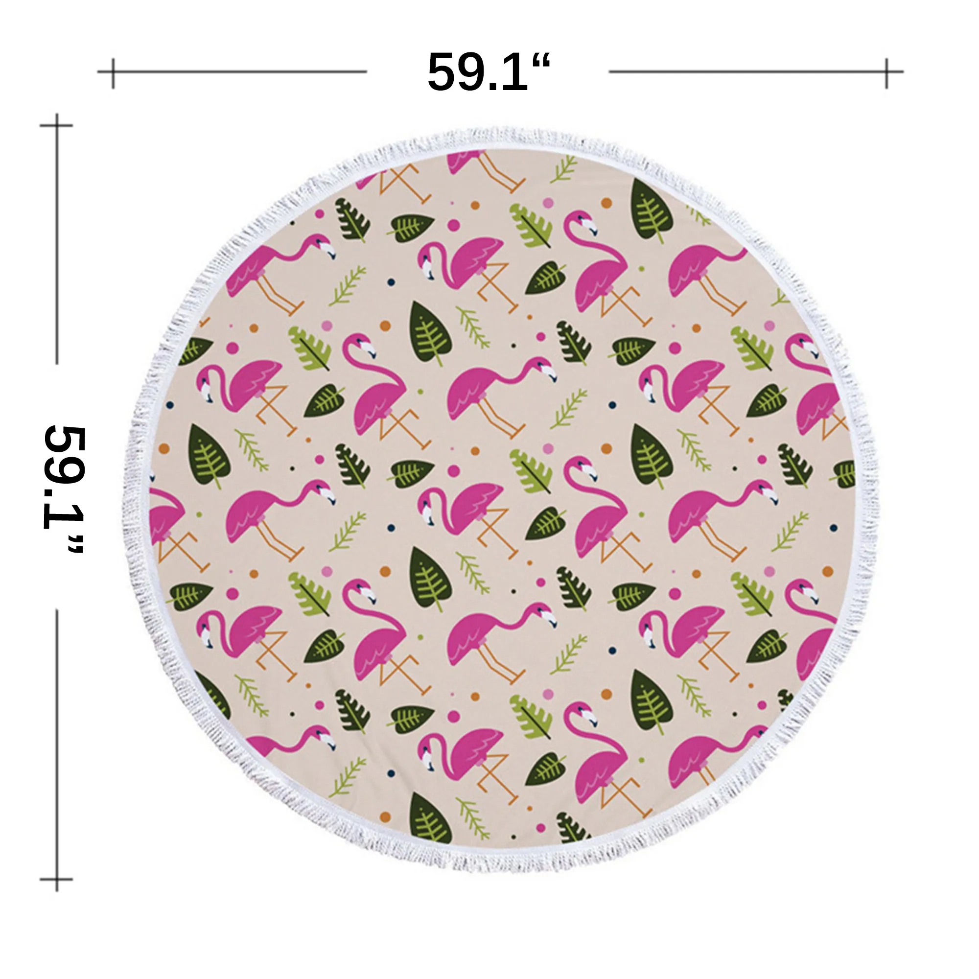 Full Color Microfiber Round Beach Towel 2