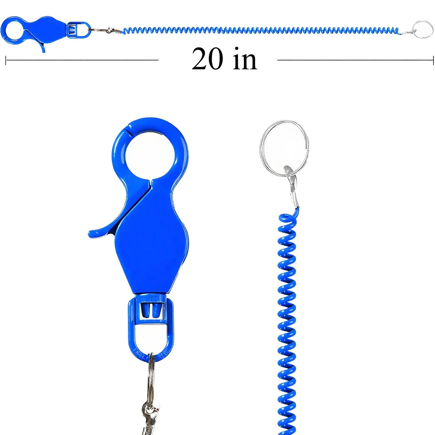 Plastic Spring Rope Coiled Keychain 6